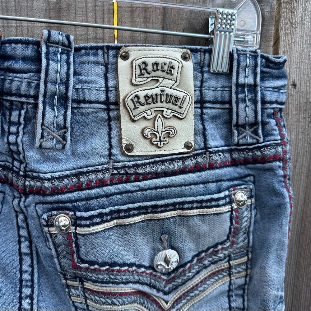 Rock Revival Kolby Straight Leg Jeans Size 29 - Picture 6 of 12
